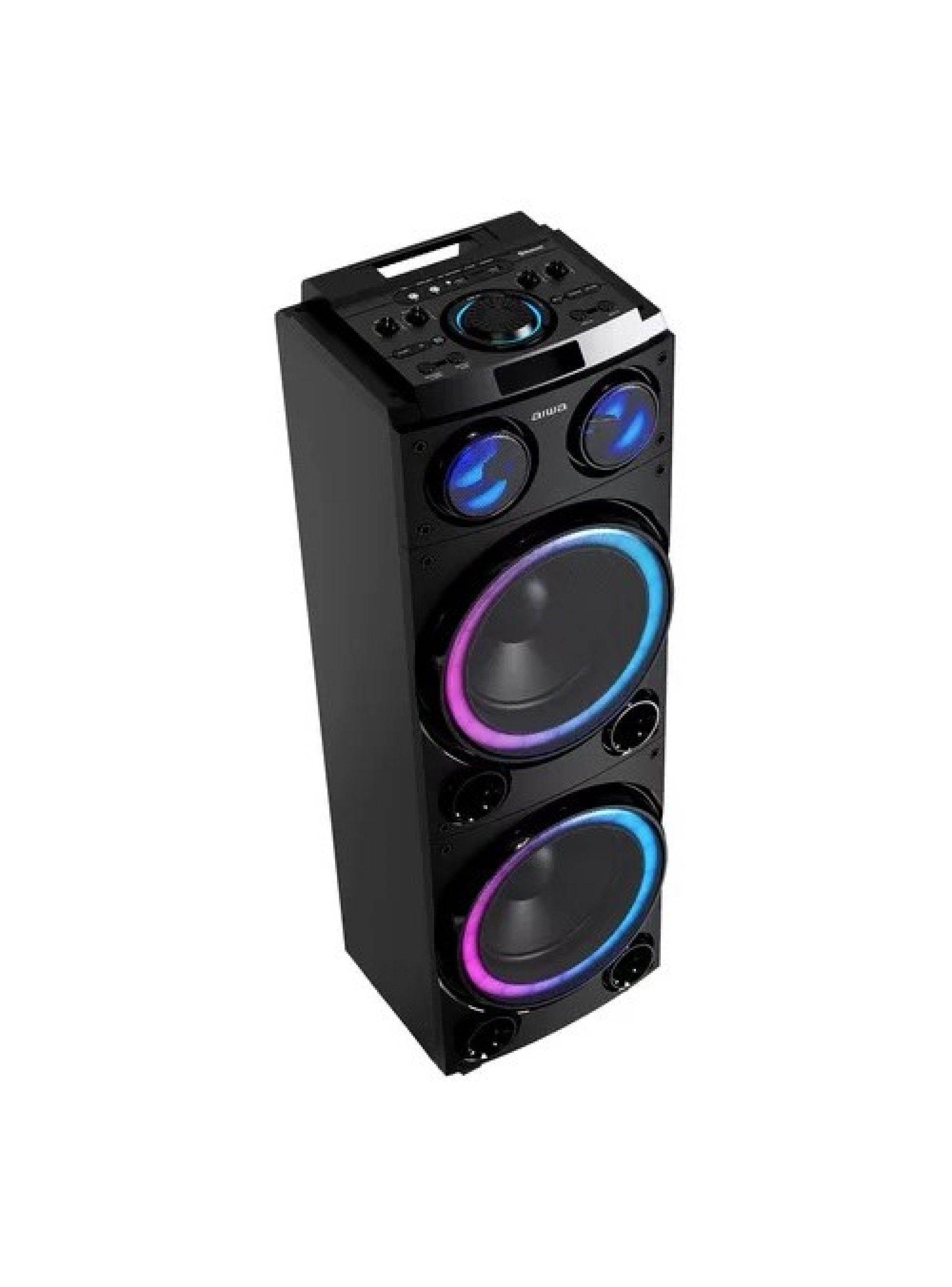 Parlante Karaoke Bluetooth Radio Fm Aiwa 50w X2 Aw-poc14-2