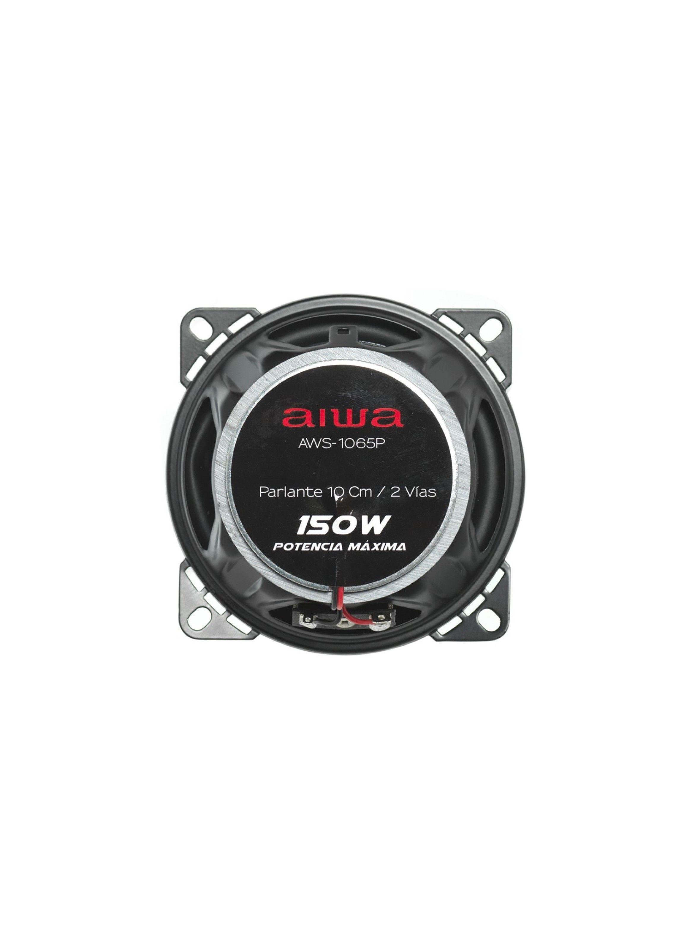 Parlantes Para Auto 10cm 2 Vías 150 Watts Aiwa 1065p-2