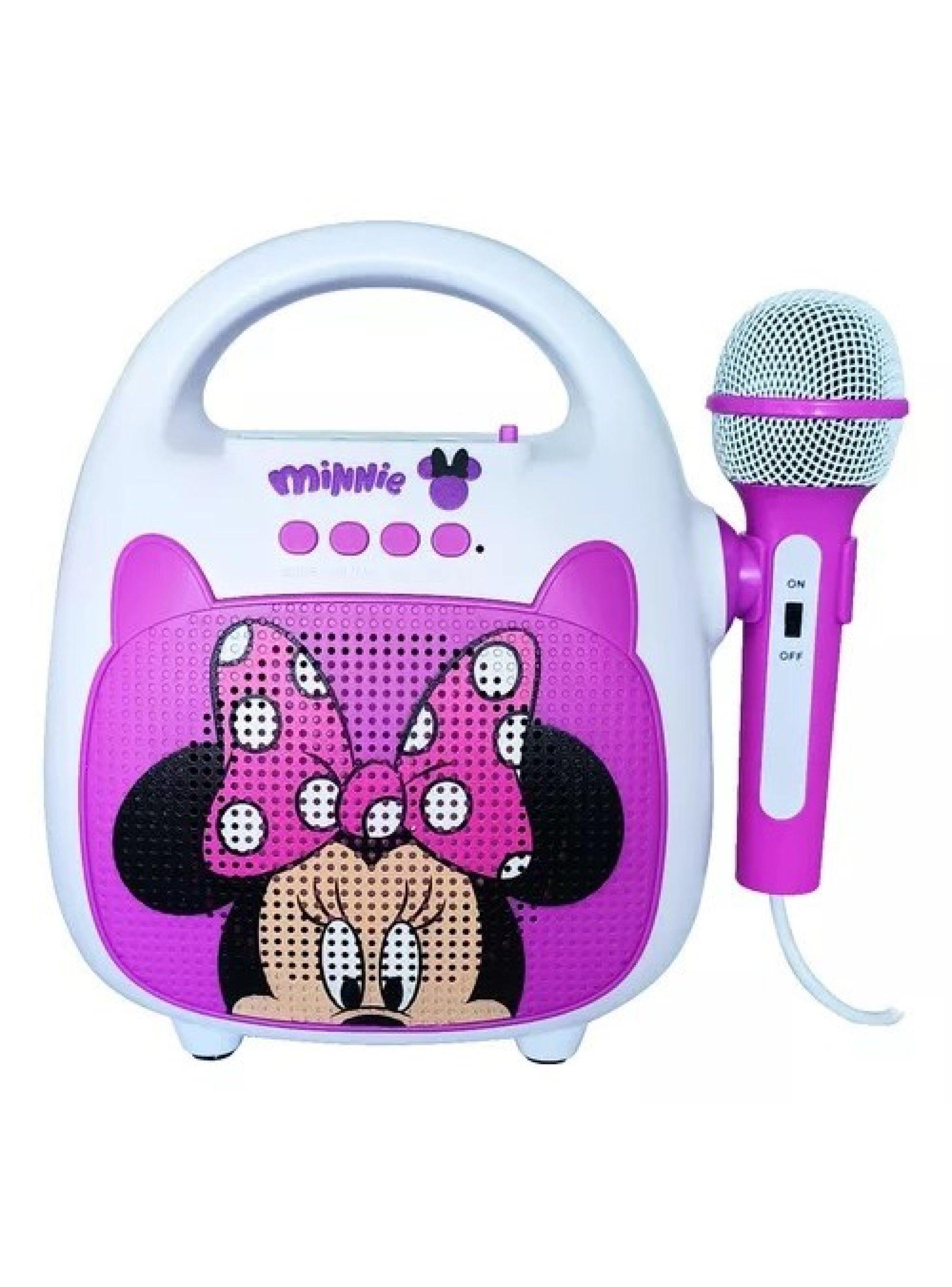 Parlante Portatil Bluetooth Karaoke Disney Minnie Mouse-0