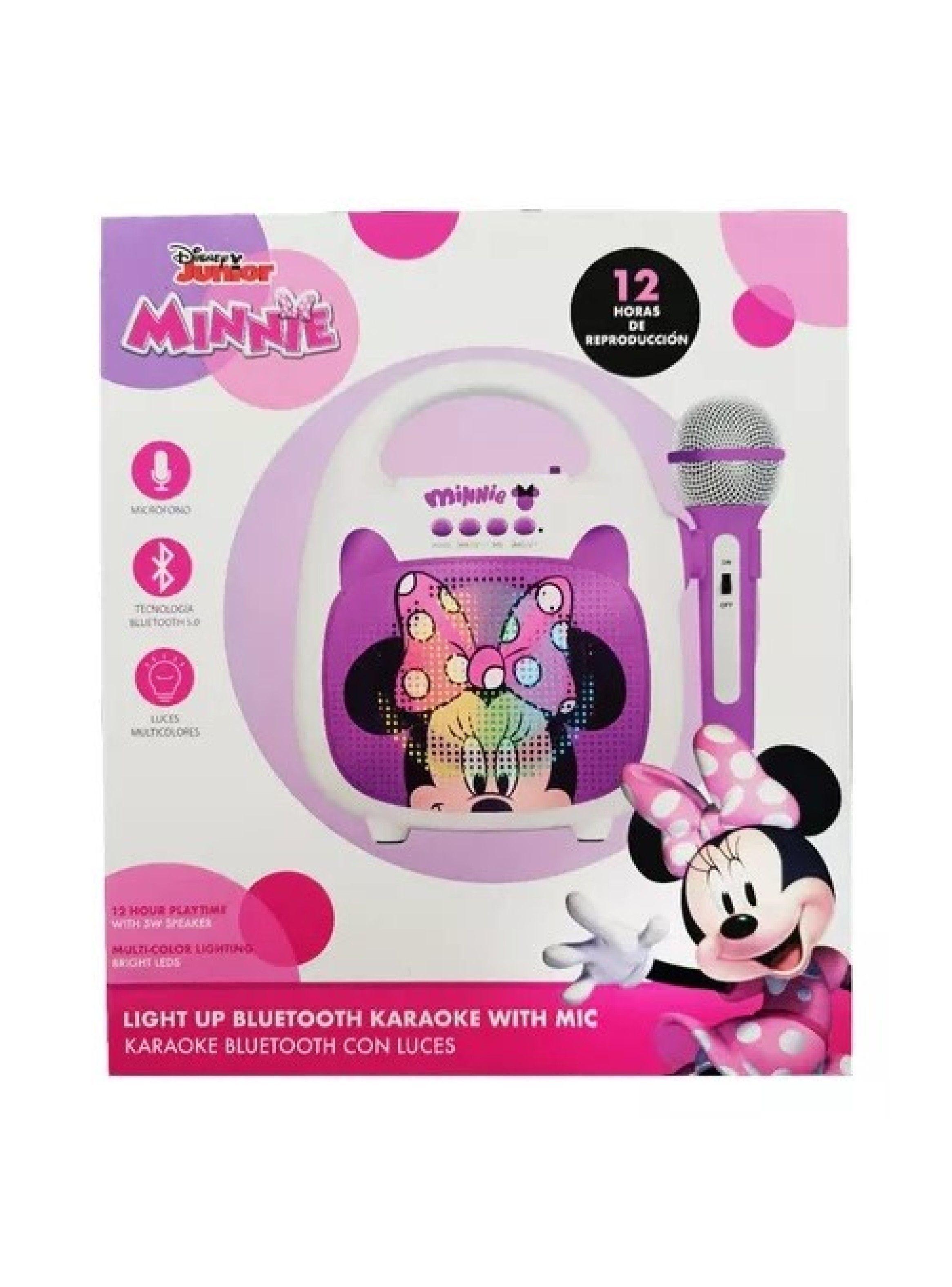 Parlante Portatil Bluetooth Karaoke Disney Minnie Mouse-2