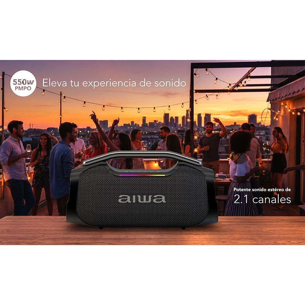 Parlante Portatil Bluetooth Aiwa 55w Funcion Tws Aw a408-3