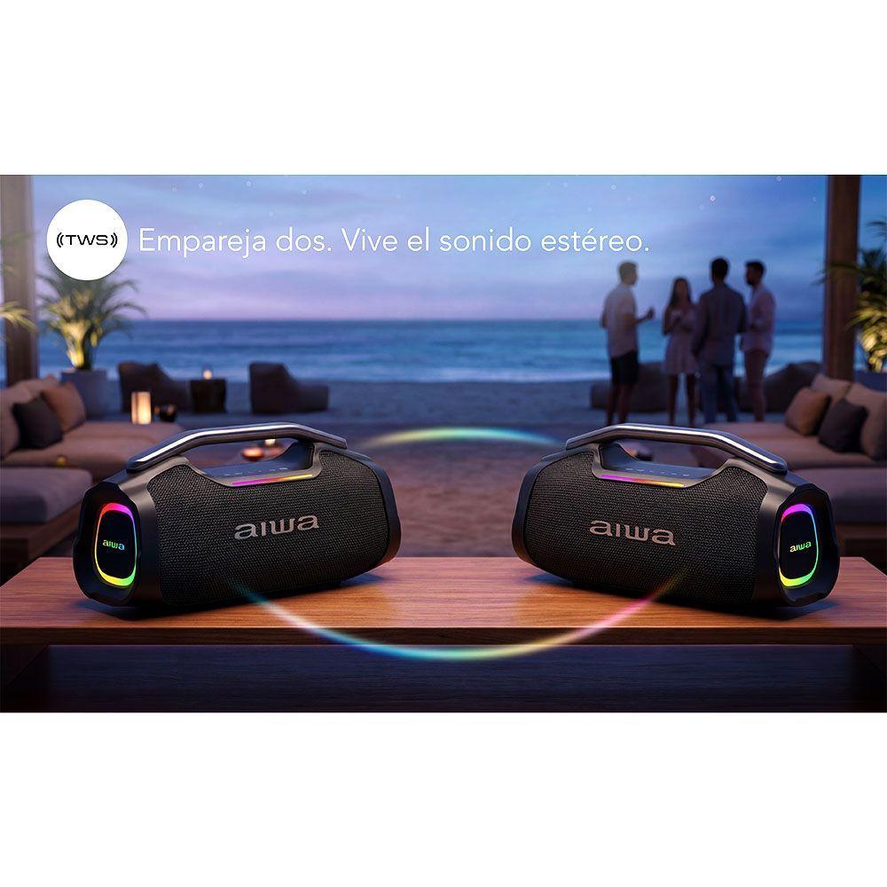 Parlante Portatil Bluetooth Aiwa 55w Funcion Tws Aw a408-5