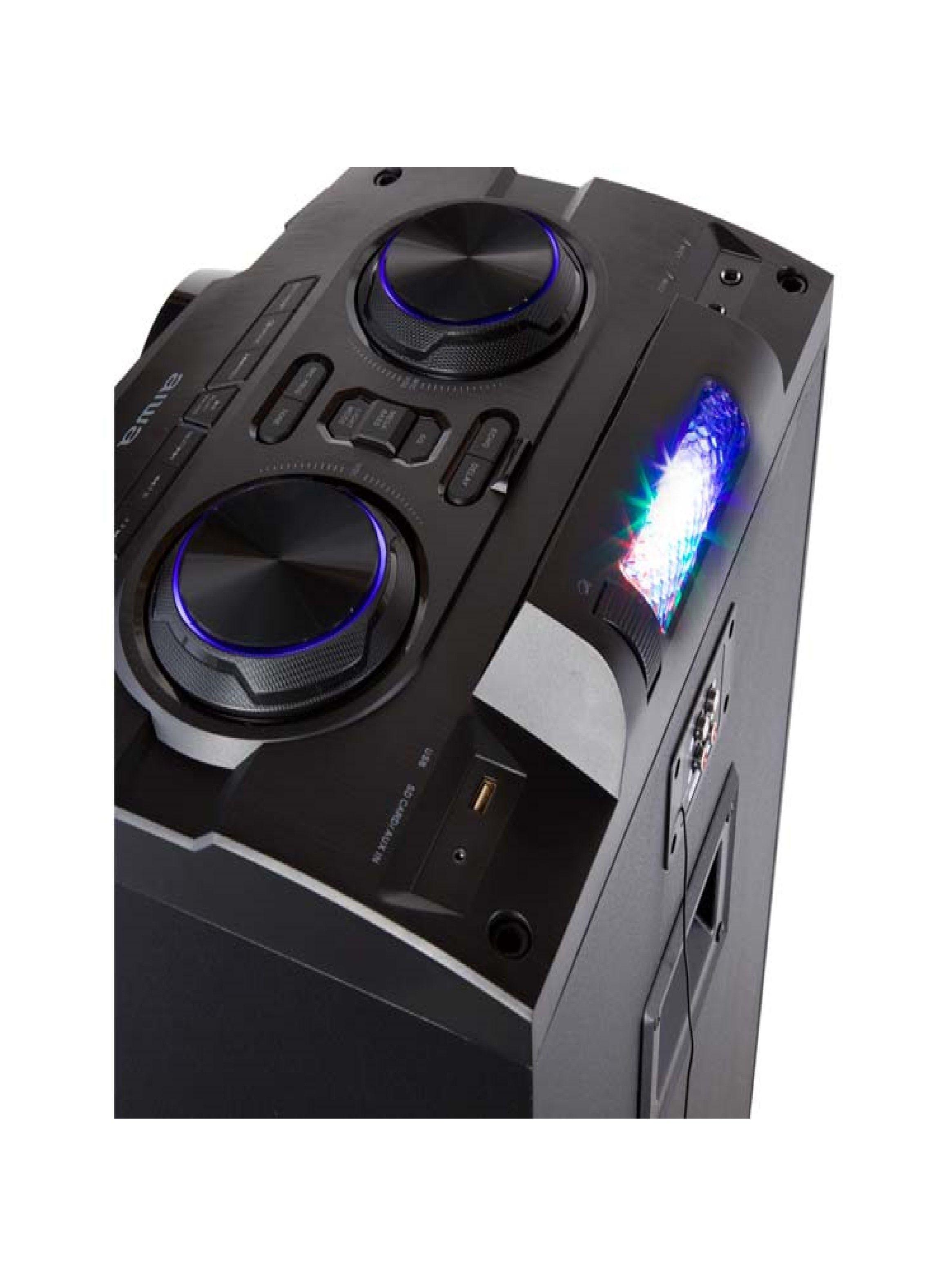 Parlante Torre Party Plus 100w X2 Aiwa Karaoke Usb Bt Aux-2