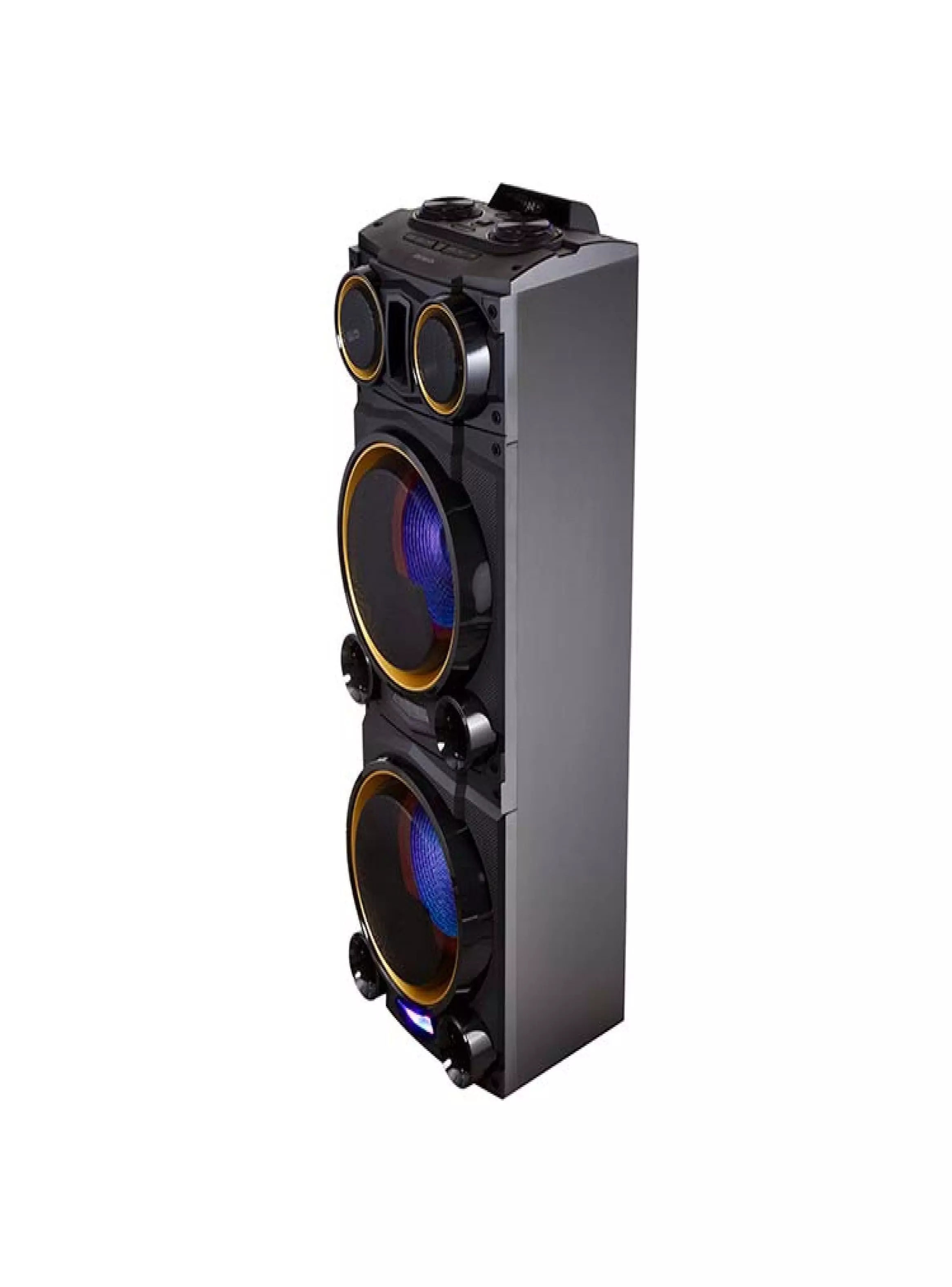 Parlante Torre Party Plus 100w X2 Aiwa Karaoke Usb Bt Aux-2