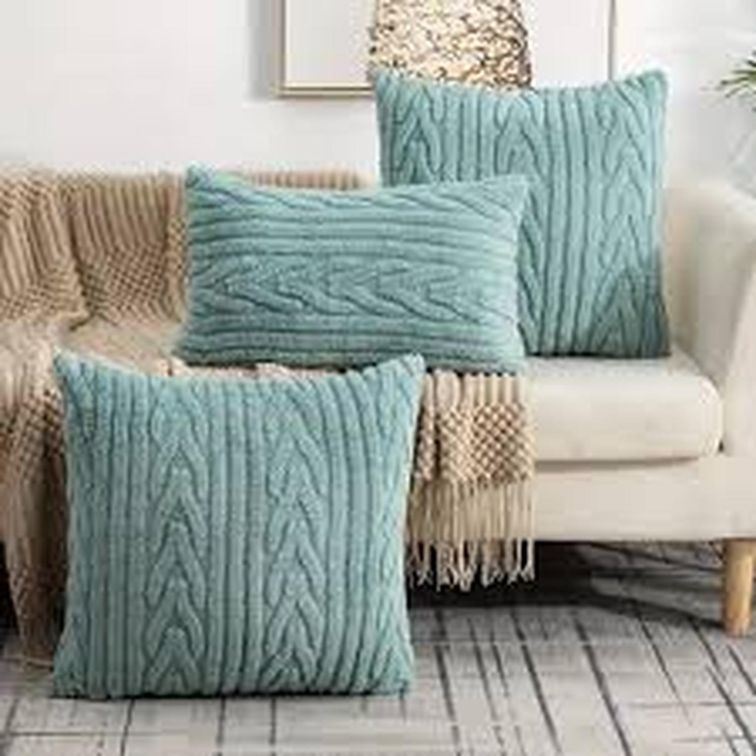 Fundas Para Cojín Decorativo Peludo Griego-1