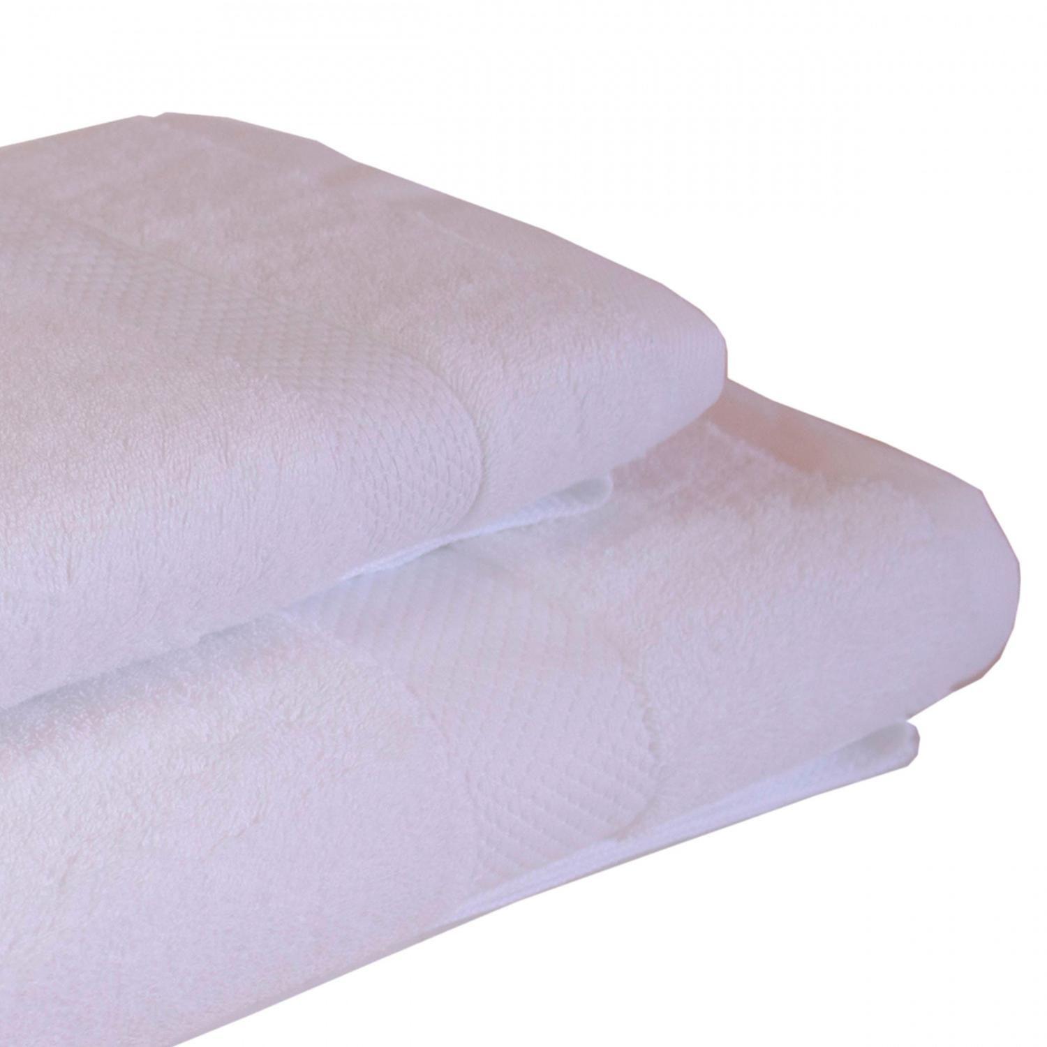 Set de Toallas Calidad Premium 100% Algodón 1070 Gr Blanco-1