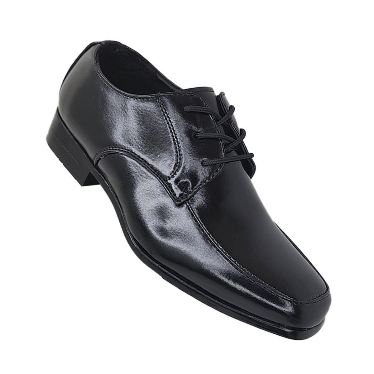 Zapato Ejecutivo de Vestir Modelo Clasico Negro brillante 3220-2
