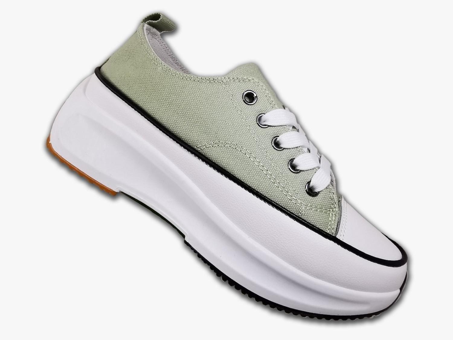 Zapatilla Mujer Estilo Bote Green 1008 --0