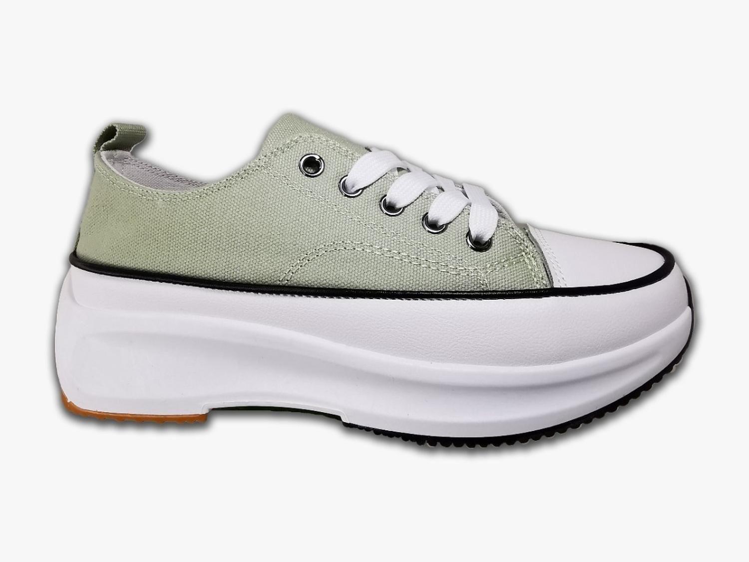 Zapatilla Mujer Estilo Bote Green 1008 --1