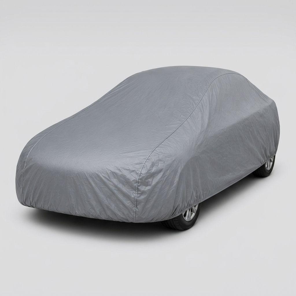 Funda Cubre Auto Gris Plomo Protectora  Calidad - Yaris Sedan-7