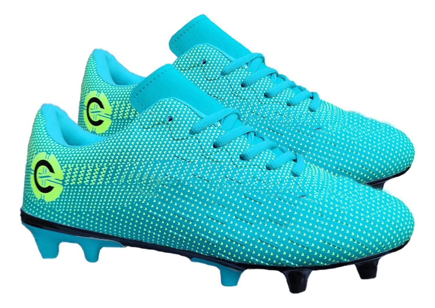 Zapato Futbol Adulto Full Grass Moda Deportiva Turquesa 3255-2