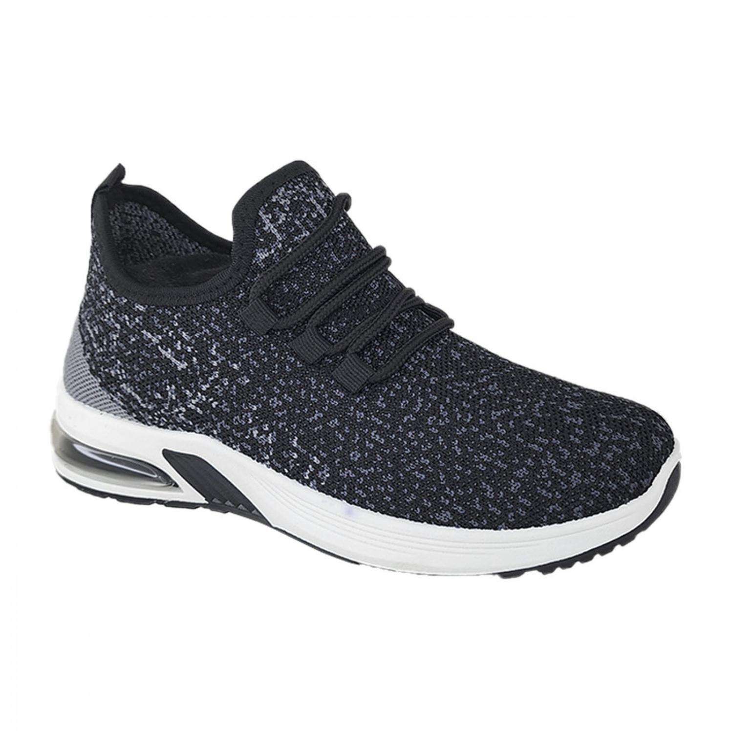Zapatillas Deportivas Air Running Mujer Negro/Gris 3207-1
