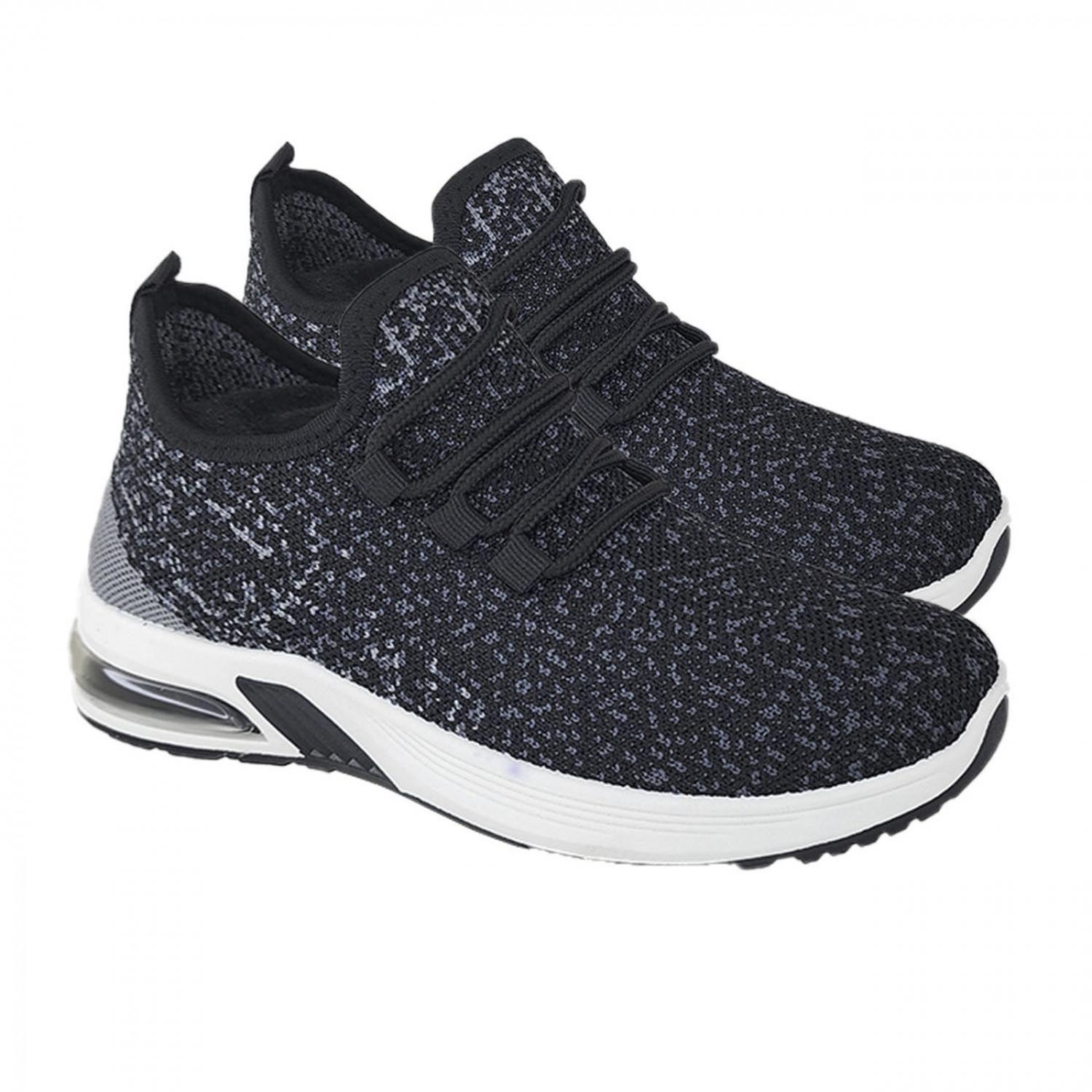 Zapatillas Deportivas Air Running Mujer Negro/Gris 3207-2