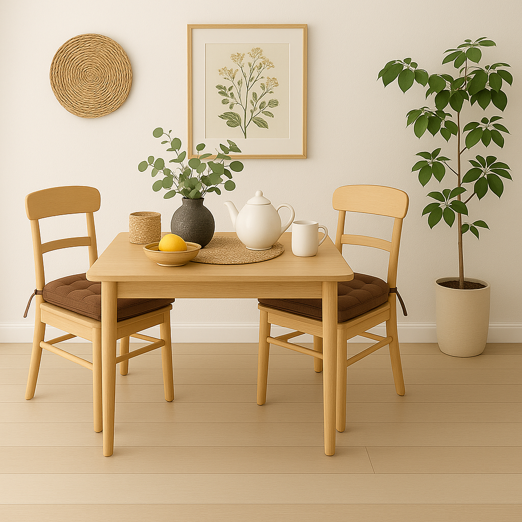 Pack 2 Cojines Marrón | Decorativos y Confortables para Silla 45x45 cm-2