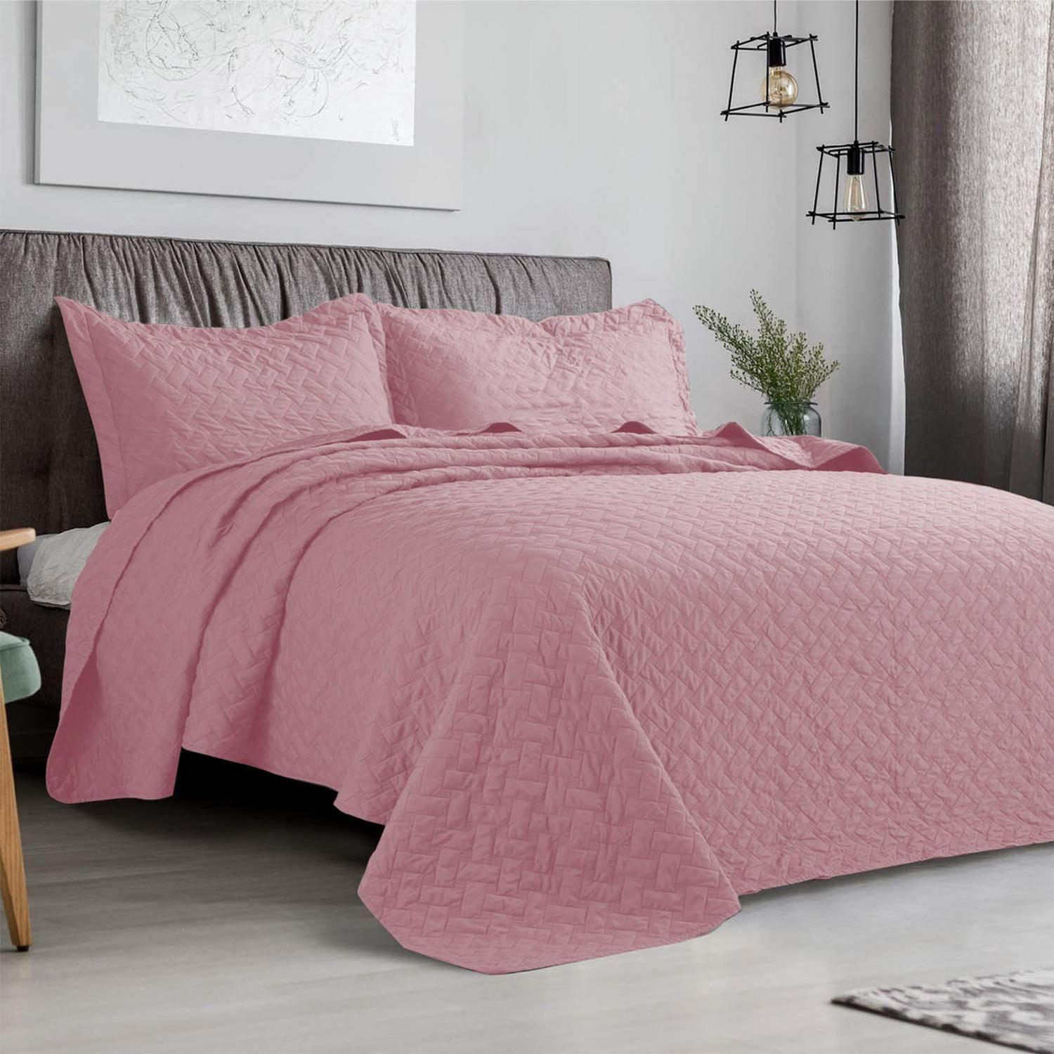Cubrecama De Verano Quilt 2.5 Plazas (King) Liso-0