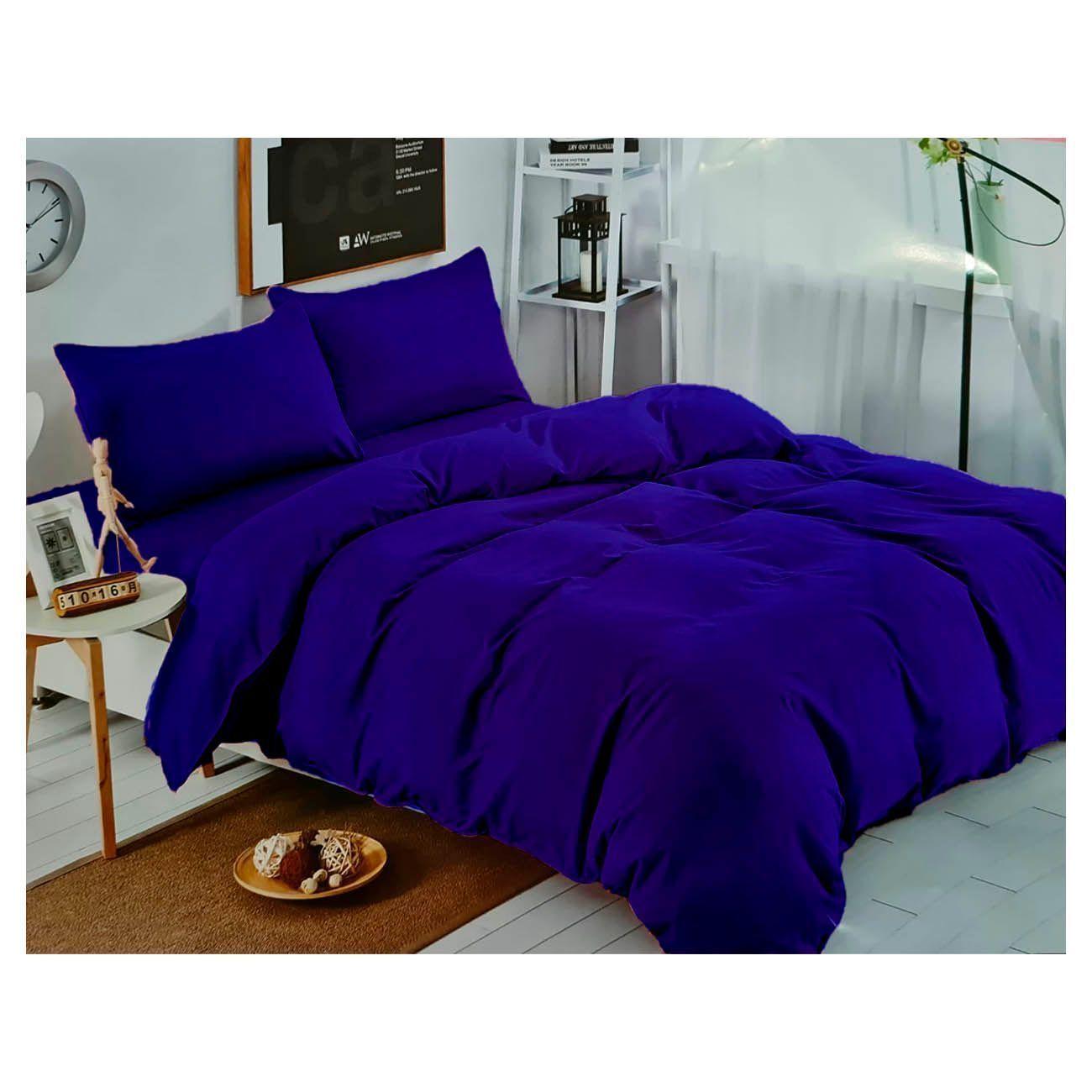 Juego de sabanas Azul 2.5 Plazas Excelente Calidad-1