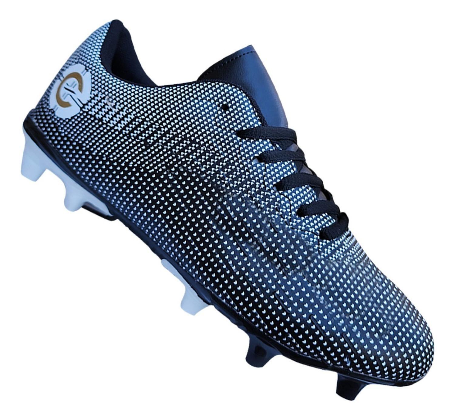 Zapatos Futbol Adulto Full Grass Moda Deportiva Negro 3253-0