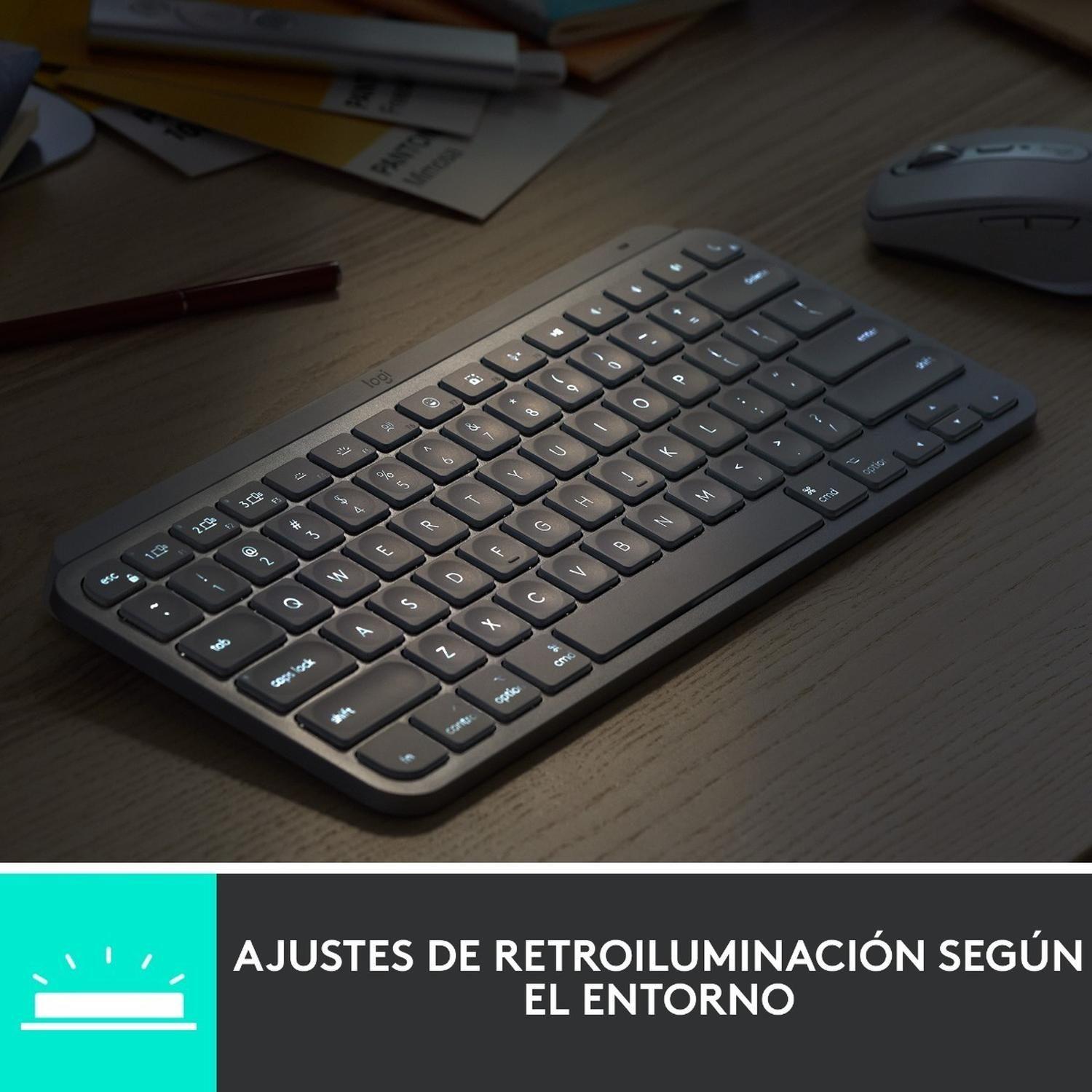 Teclado Bluetooth Logitech Master Series Mx Keys Mini Españo-1