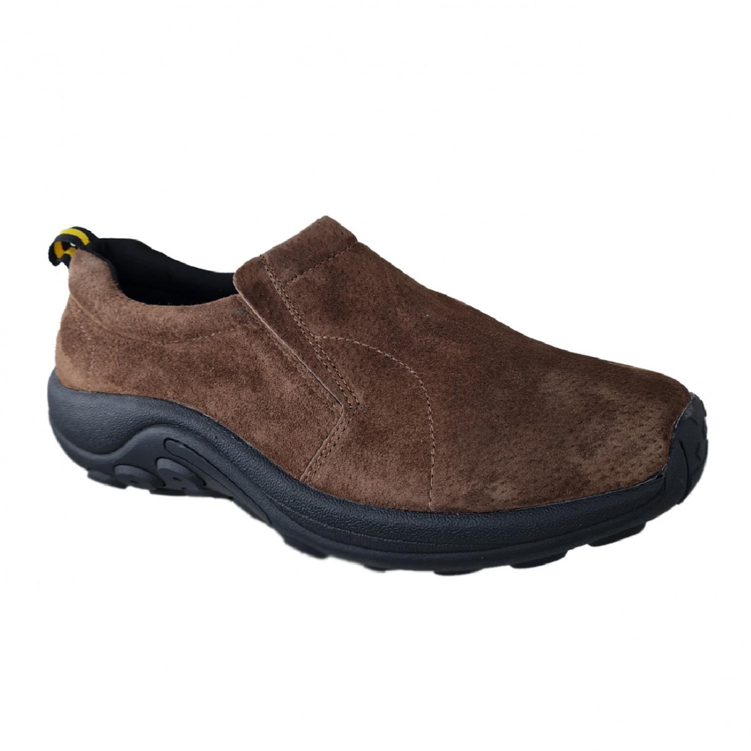 Zapatos De Hombre De Cuero Gamuzado Marron Casual 2157-1