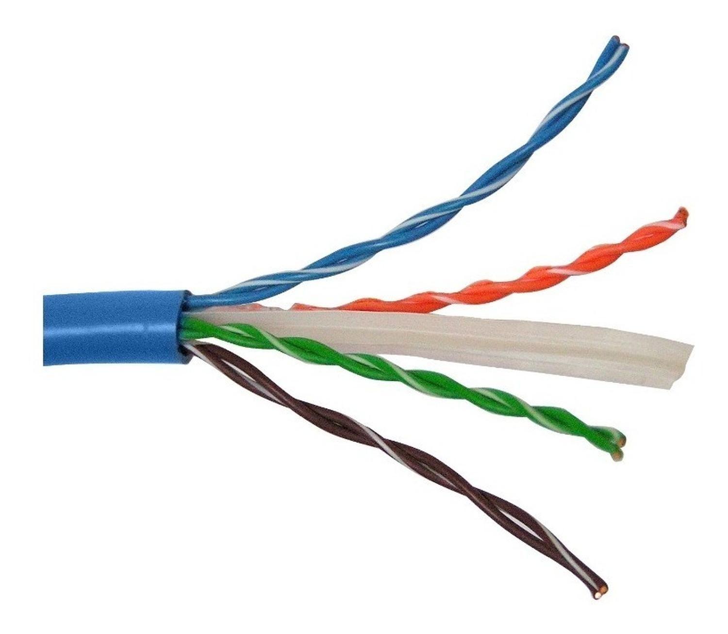 Bobina De Cable Red Cat5 Certificado Nexxt Azul Ab355nxt32-1