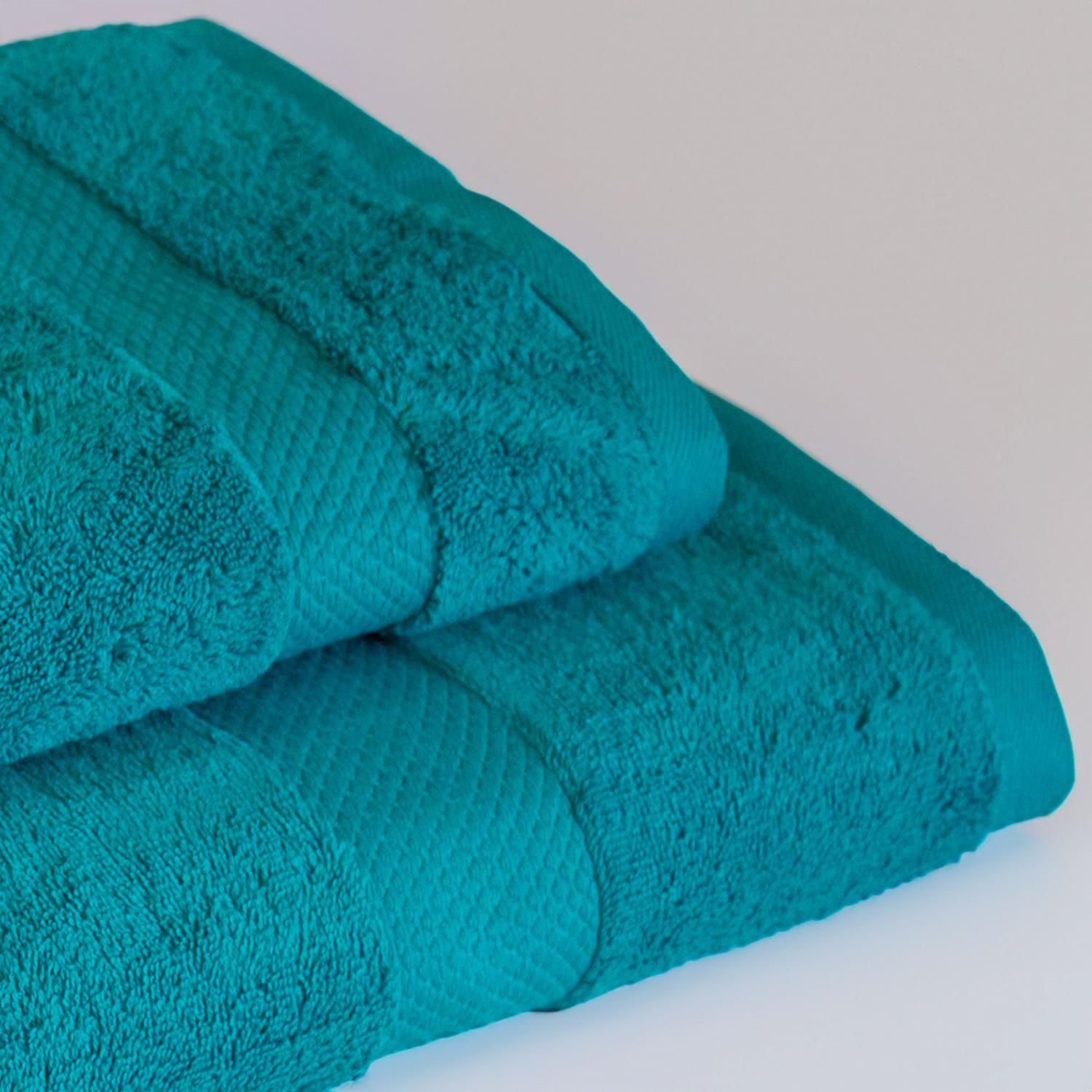 Set de Toallas Calidad Premium 100% Algodón 1070 Gr Turquesa-3