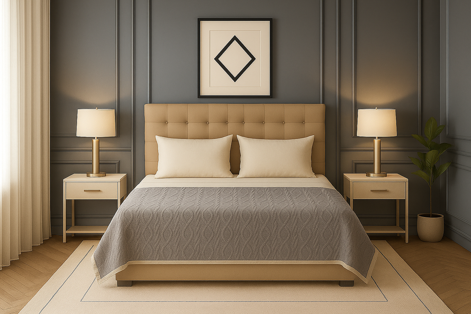 Cobertor polar Sherpa gris geométrico 160x220 extra suave living CL-2