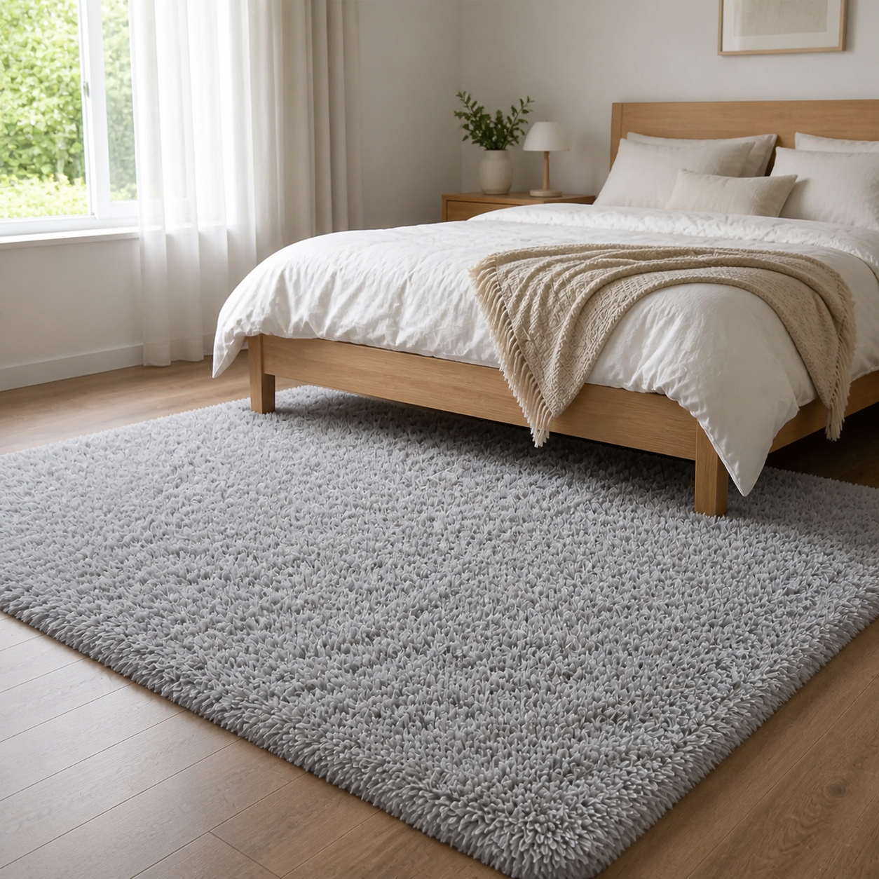Alfombra Peluda Shaggy 180x200 cm Decorativa Armonia 026-2
