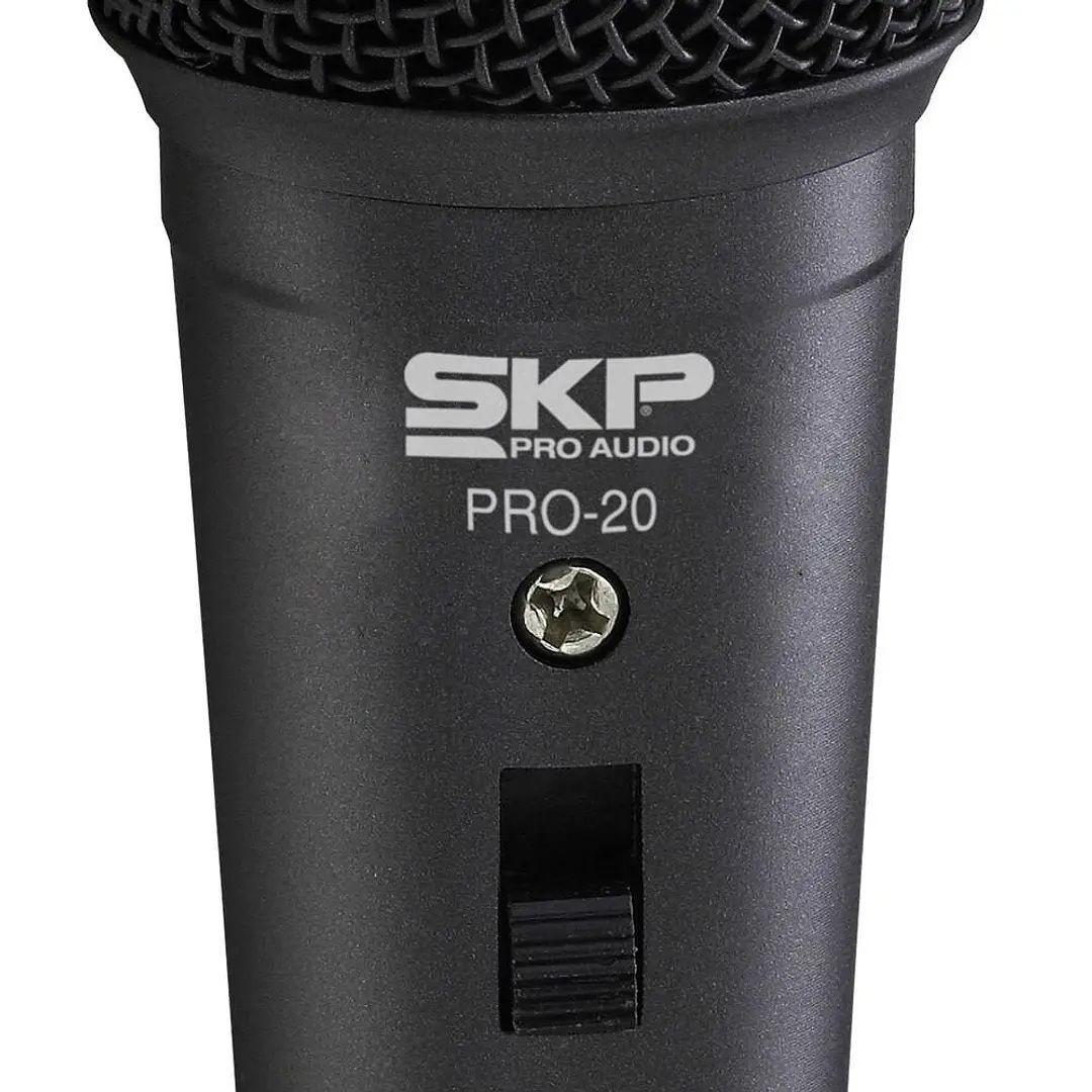Microfono Vocal De Mano Dinamico SKP PRO20 Con Cable 5Mts-2