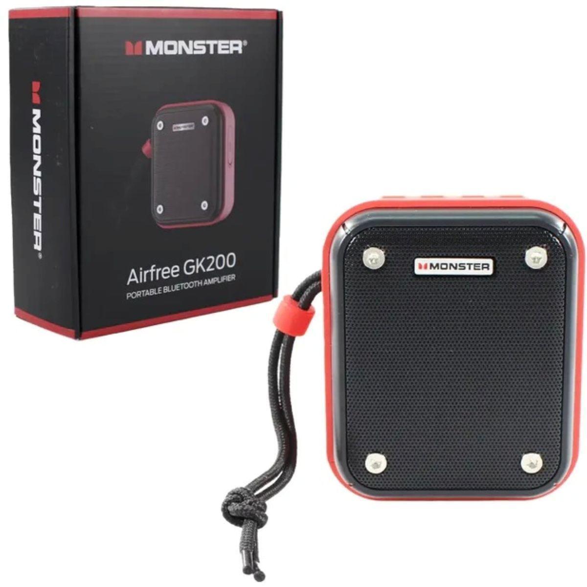 Parlante Amplificador Portatil Bluetooth Monster Airfree GK200 Con Microfono Cintillo-2
