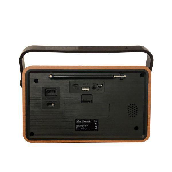 Radio Portatil Retro AM/FM Bluetooth Mlab Grosseto Recargable-4