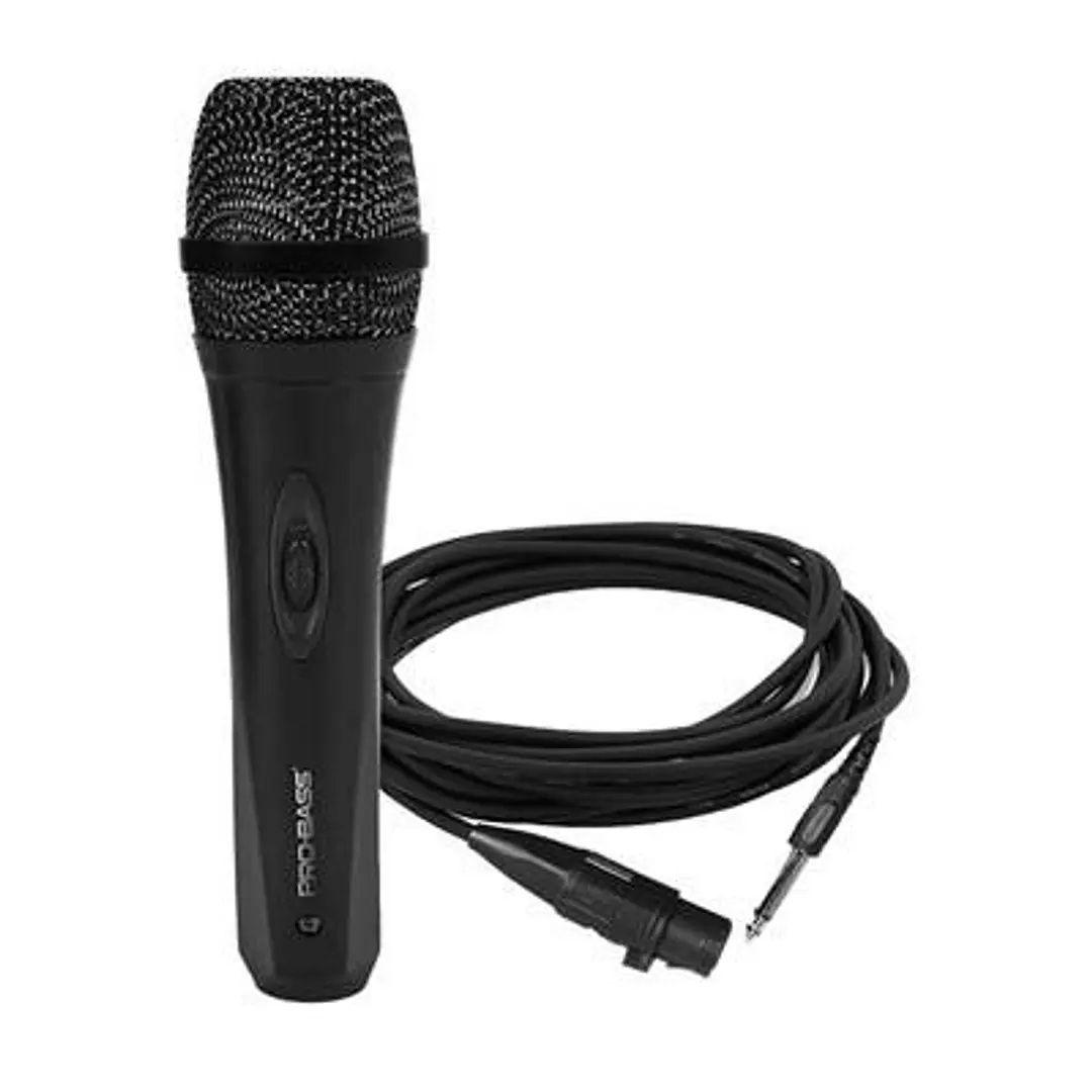 Microfono Vocal Probass Pro Mic500 Alambrico Con Cable-2
