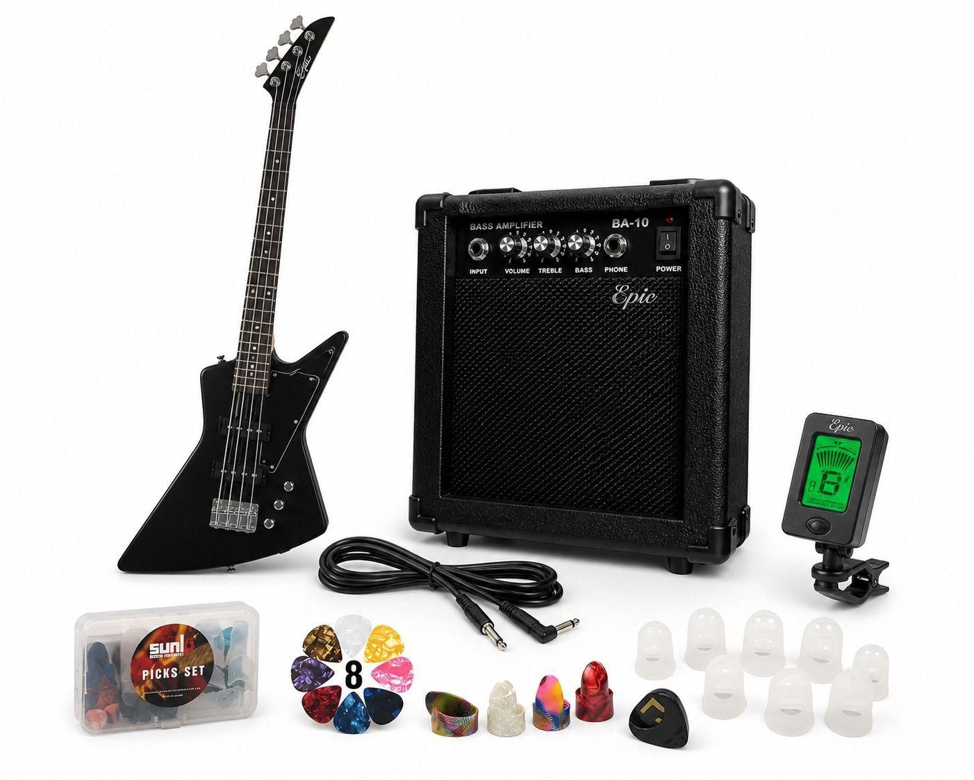 Pack Bajo Electrico Epic EXP 46 Pulgadas Con Amplificador de Watts-0