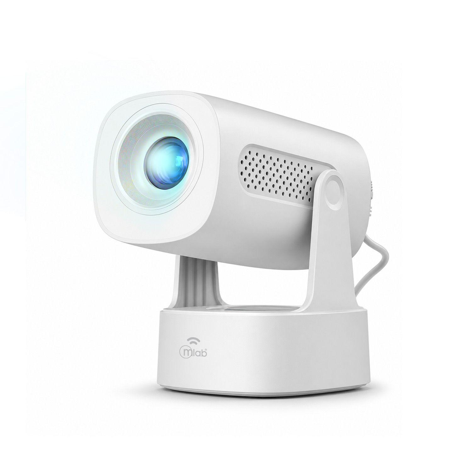 Proyector Mlab Smart Tube WiFi Recargable Dual Band 1080P Con Bolso 9711-3