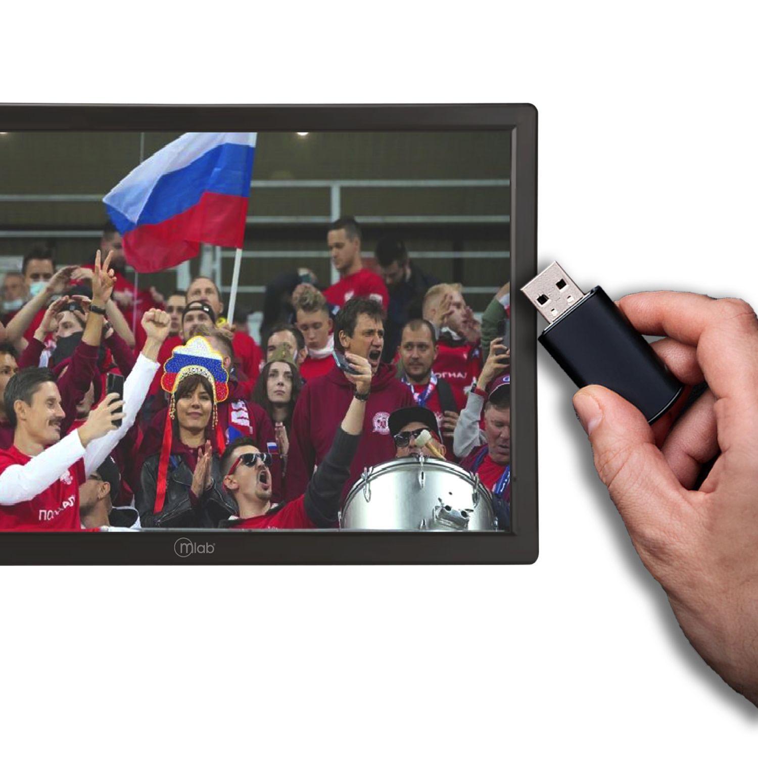 Televisor Portatil 14 Pulgadas Color Señal Digital Recargable Mlab 9452-2