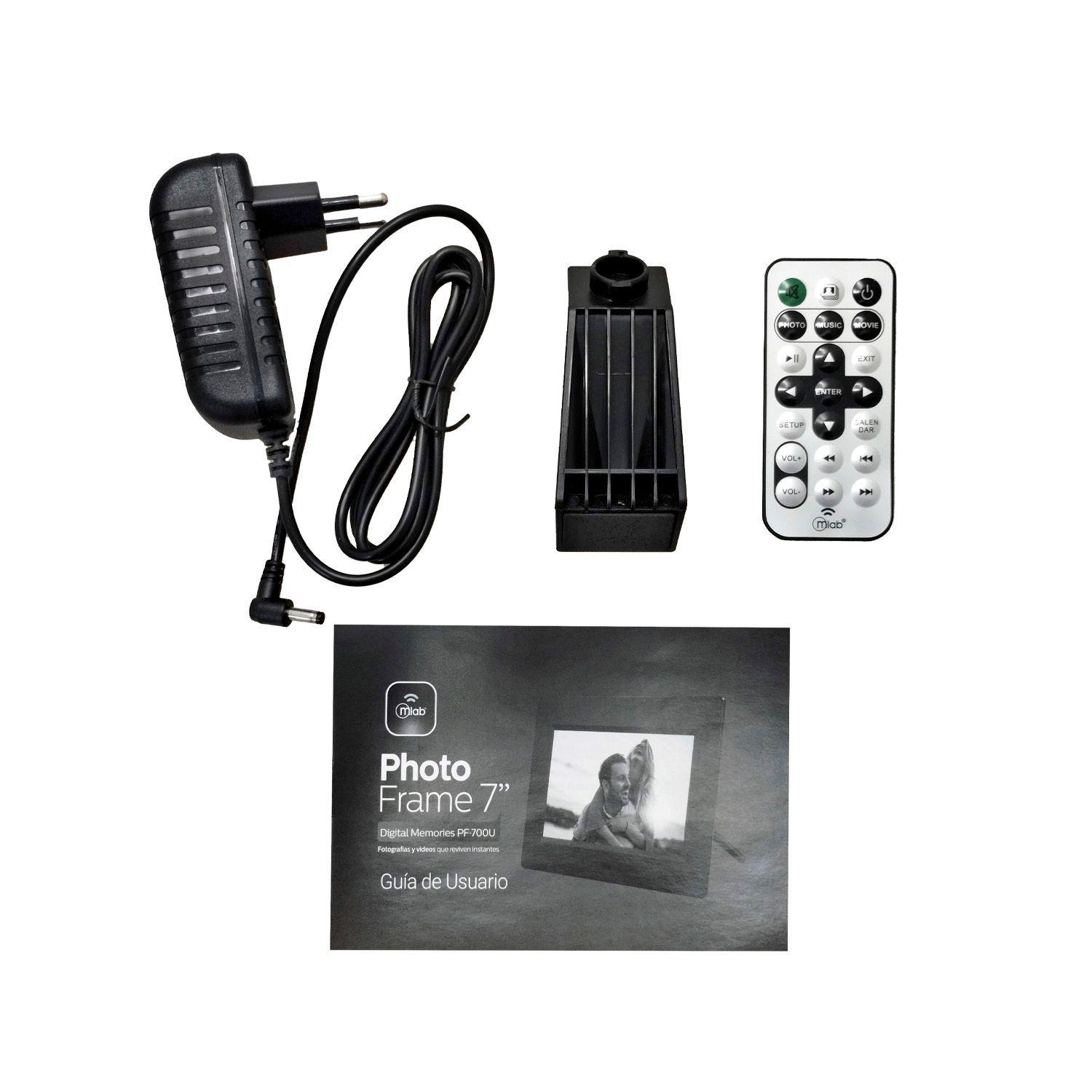 Marco De Fotos Digital 7 Pulgadas USB SD Photo Frame Mlab-3