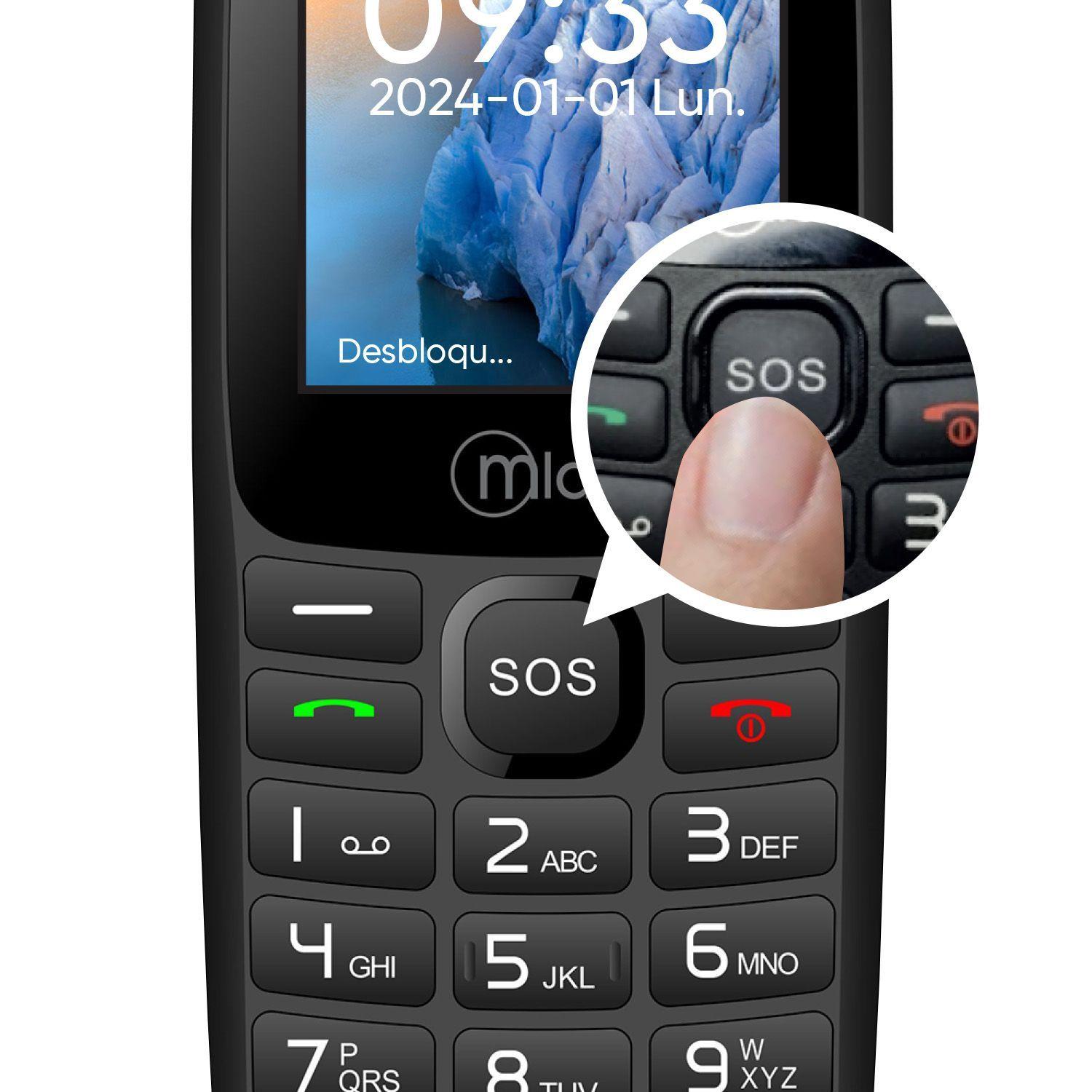 Celular Senior Adulto Mayor Mlab 4G-3G SOS 1,8 Pulgadas Barra-3