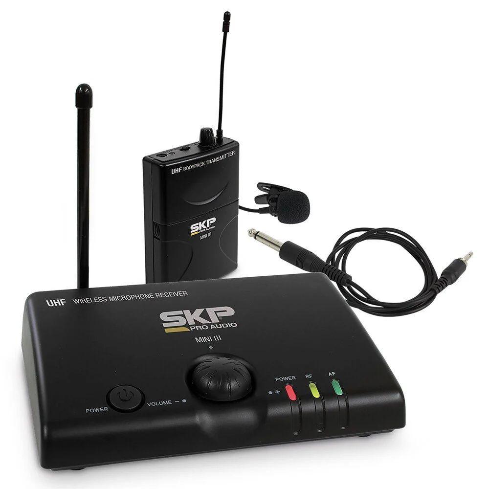 Microfono Inalambrico SKP Mini III Lavalier Solapa-0