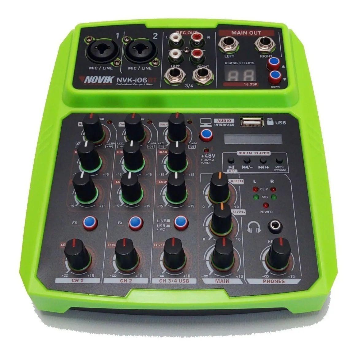 Consola Minimixer Profesional 8 Canales Novik NVK i08-2