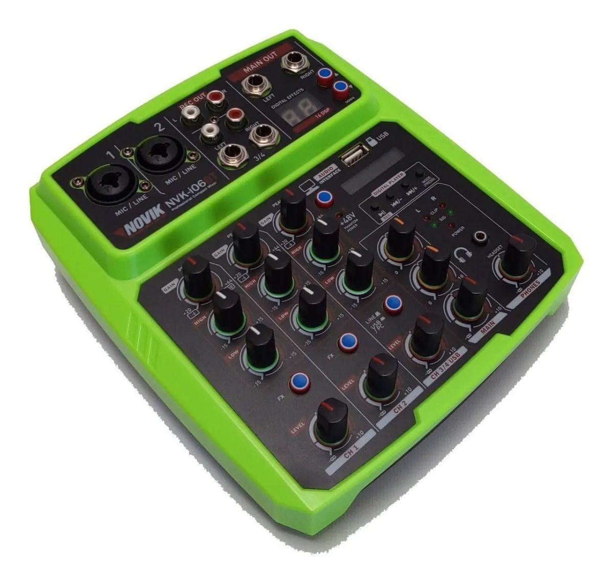 Consola Minimixer Profesional 8 Canales Novik NVK i08-3