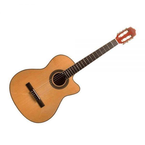 Guitarra Electroacustica Sevillana 39P Cataway Delgada Con Funda-1
