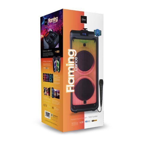 Parlante Bafle Karaoke Doble 15 Pulgadas Flaming Dance Mlab 80W RMS 8000W PMPO-4