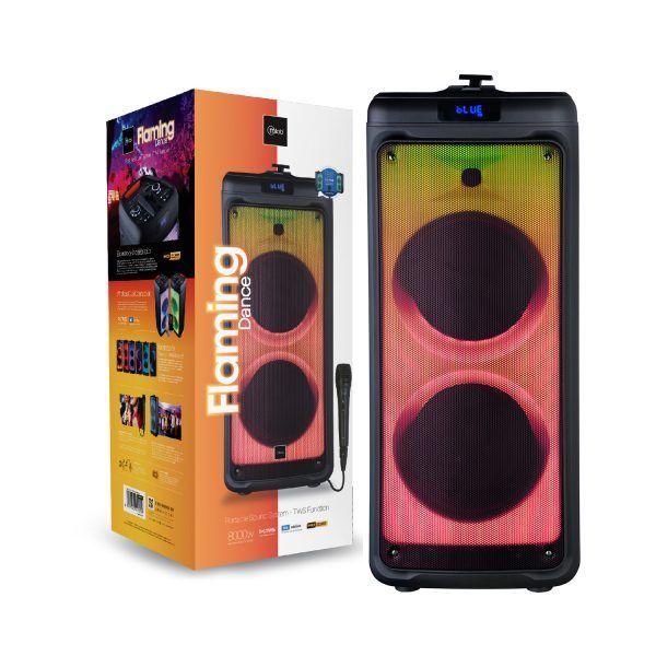 Parlante Bafle Karaoke Doble 15 Pulgadas Flaming Dance Mlab 80W RMS 8000W PMPO-5