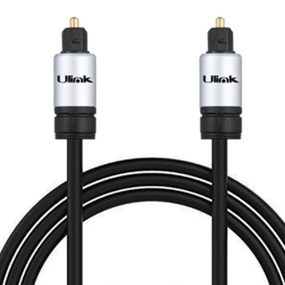 Cable de Audio Digital Optico 1 8Mts Toslink Ulink-0