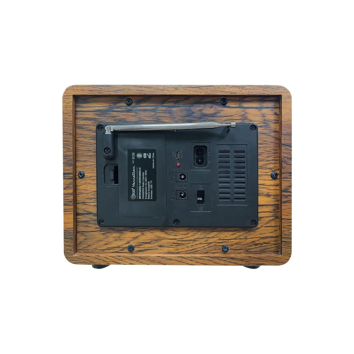 Radio Portatil Retro AM/FM Bluetooth Mlab Vennetian Recargable-2