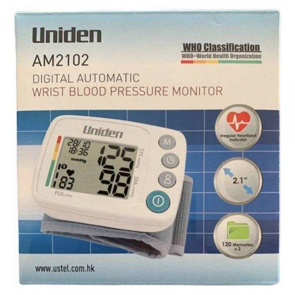 Medidor De Presión Arterial De Muñeca Uniden AM210-1