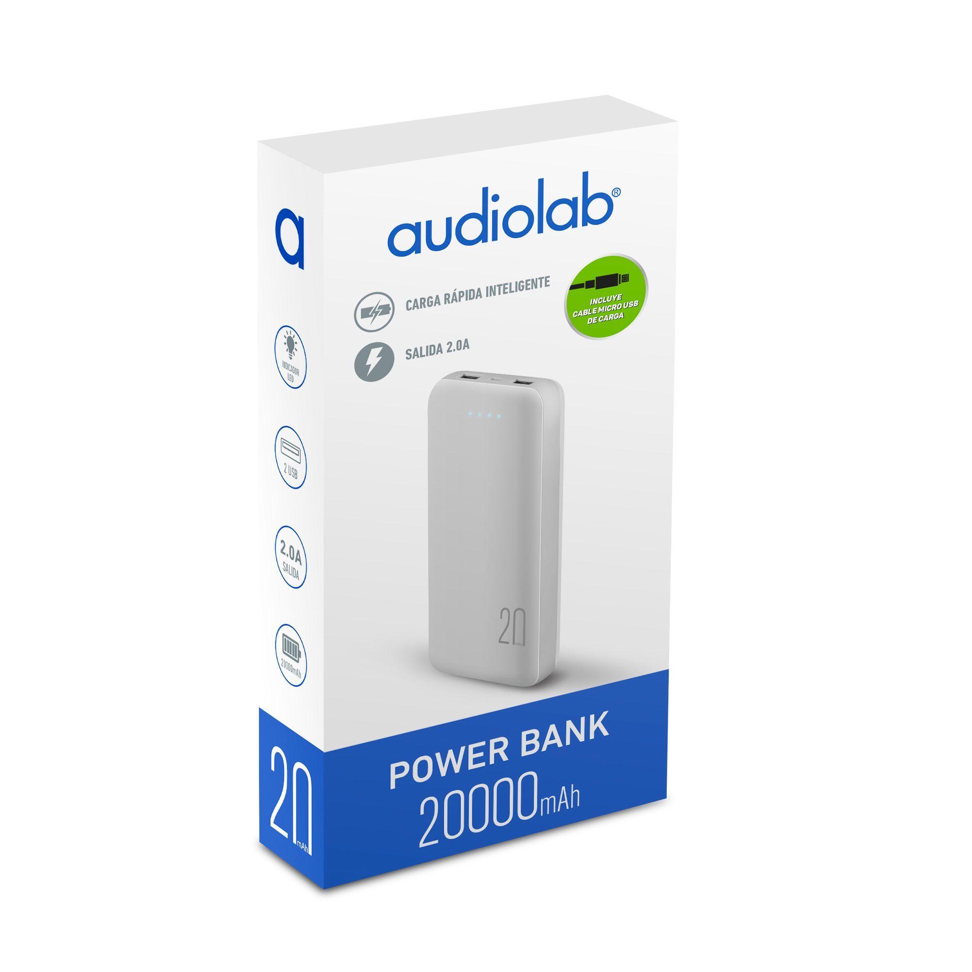Batería Portátil Powerbank 20.000 Mah Audiolab-1