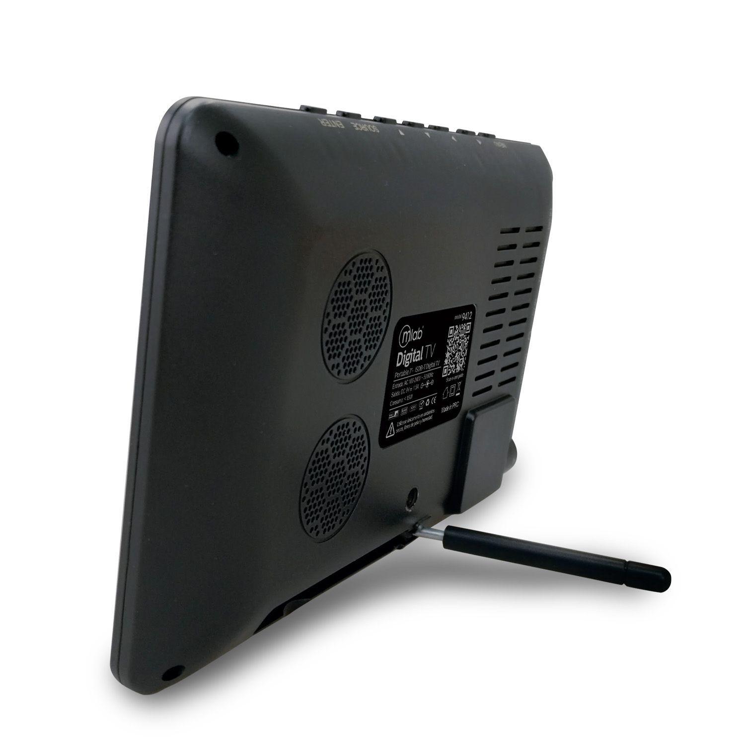 Televisor Color Digital Portatil 7 Pulgadas Mlab Recargable-3