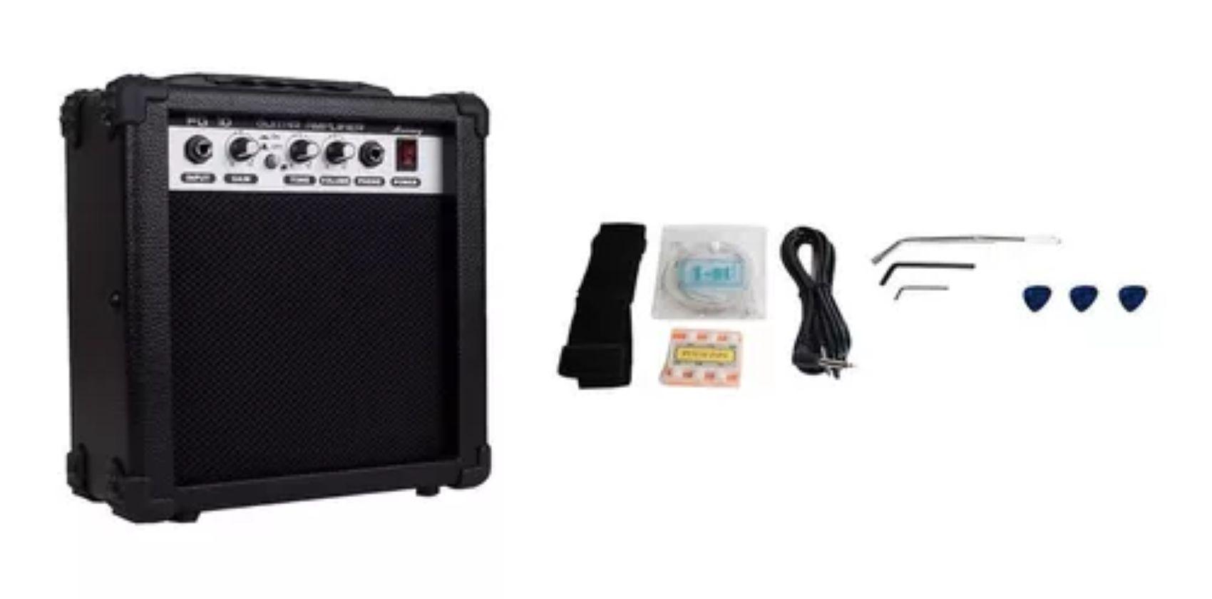 Pack Guitarra Eléctrica Pro Con Amplificado 15W Mercury Con Funda-1