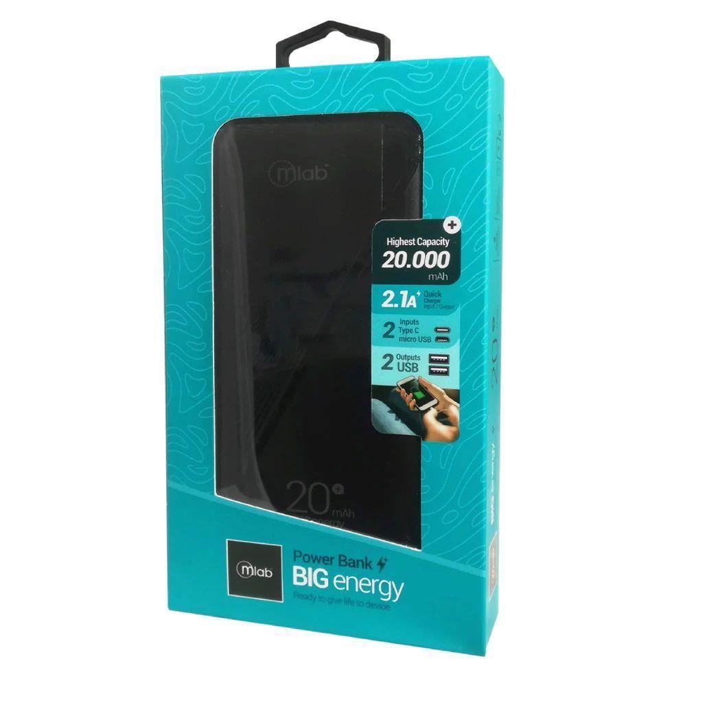 Cargador Portatil Power Bank 20000Mah Mlab Big Energy-1