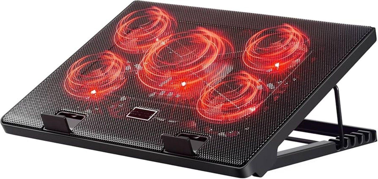 Base Enfriadora Notebook 5 Ventiladores Reptile X Gamer RX0052-2